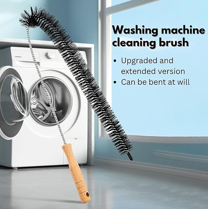 6 Pcs WH01X35719 Lint Filter Replacement with Dryer Vent Brush, Hand Washable and Reusable Dryer Lint Filter Replacement Compatible with GE Profile Washer Dryer Combo