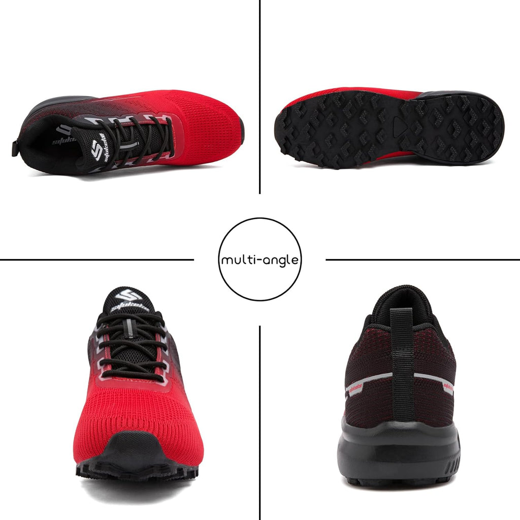 Men's Trail Running Shoes Lightweight Breathable Walking Hiking Sneakers Outdoor Athletic Tennis Cross Training Shoes