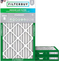 Filterbuy 16x25x2 Air Filter MERV 8 Dust Defense (3-Pack), Pleated HVAC AC Furnace Air Filters Replacement (Actual Size: 15.50 x 24.50 x 1.75 Inches)