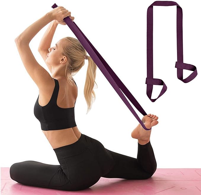 ZOOEASS Yoga Mat Strap, Adjustable Durable Yoga Mat Carrier & Stretching Strap, Multiple Color Choices-FlexoryFit