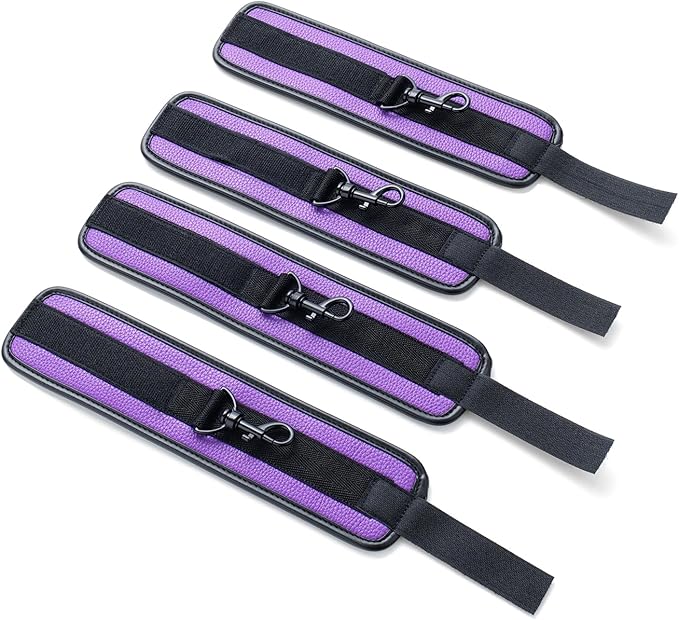 6pcs Black PU Adjustable Straps Sports Training Fitness Gear Home Yoga Set-FlexoryFit