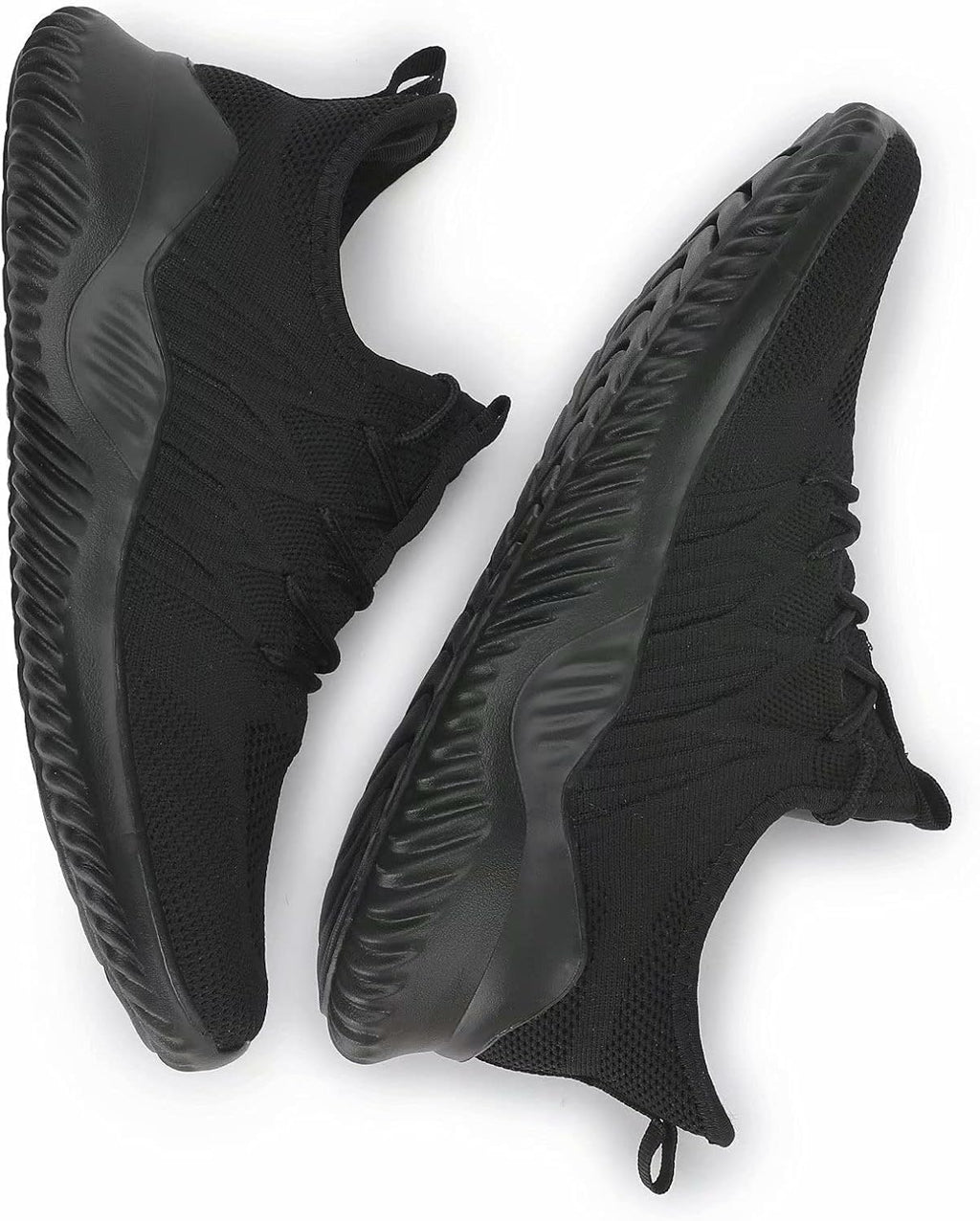 Mens Running Shoes Slip-on Walking Sneakers Lightweight Breathable Casual Soft Sole Trainers