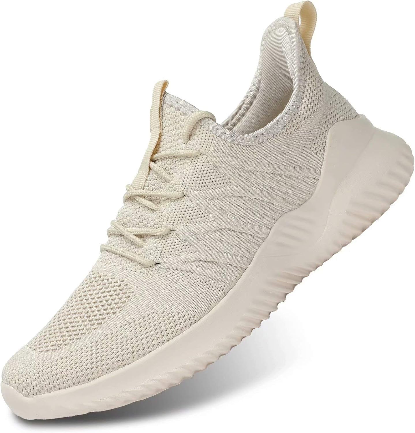 Mens Running Shoes Slip-on Walking Sneakers Lightweight Breathable Casual Soft Sole Trainers