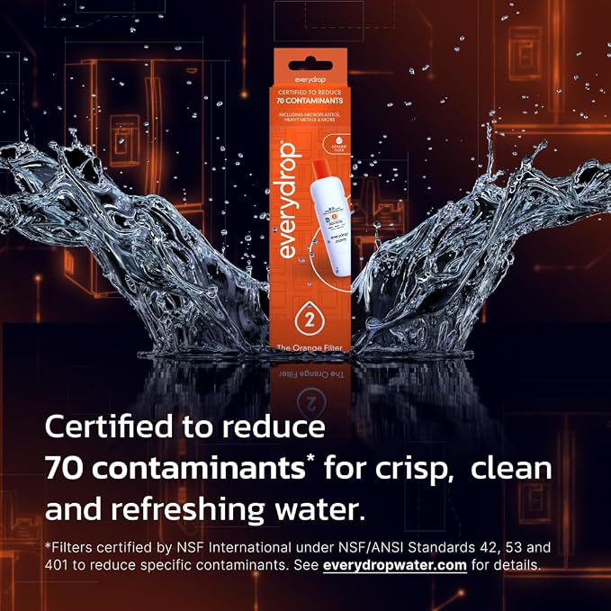 everydrop by Whirlpool Ice and Water Refrigerator Filter 2, Single-Pack - Image 2