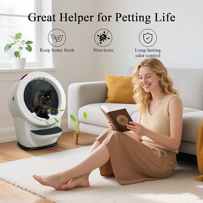 6 Pack Cat Litter Odor Eliminator Refills - Compatible with Whisker OdorTrap Pod, for Litter Robot 4 Filter Pocket & Litter Robot 3 Drawer, Keep Home Fresh