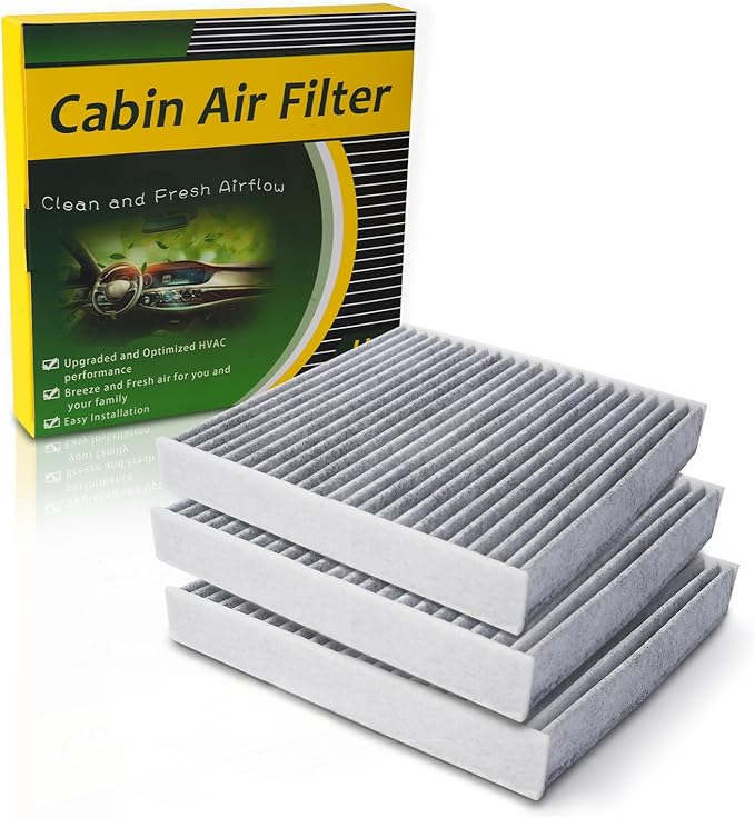 Cabin Air Filter, Compatible with Avalon, Camry, Corolla, Highlander, Prius, RAV4, Sienna, Venza, CX-9, ES250, ES300h, RX450h, RX350, UX250H, NX250, Replacement for CF12157