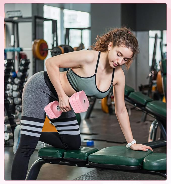 15LB 20LB 50LB Adjustable Dumbbell Set Free Weights Dumbbells Set for Women Men Hand Weights Sets Adjust Dumbbell Weight Sets for Home Gym Exercise Workout Strength Training Equipments-FlexoryFit