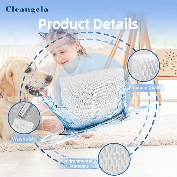 6 Pack WF813 EQWF813 Humidifier Filters Replacement Compatible with Equate EQ-2119-UL PCWF813 Relion RCM-832 RCM-832N ProCare PCCM-832N Cool Mist Humidifier Replacement Filter