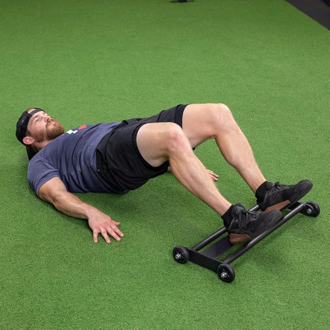 Titan Fitness Glute Hamstring Ab Glider, Leg and Ab Roller for Home Gym Fitness, Lower Body Workout Equipment-FlexoryFit
