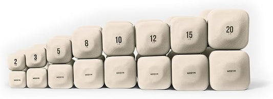 SafeGrip Dumbbells, Anti-Slip, Anti-Roll, Thick Handles, Free Weights, Square Dumbbells for Secure Workouts at Home, Weightlifting, and Personal Training-FlexoryFit