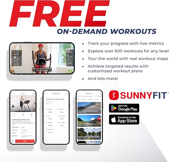 Sunny Health & Fitness Smart Recumbent Bike, Full-Body Home Training with Arm/Leg Exercisers, Indoor Cycling Workout Machine Plus Adjustable Seat & Bulit-in Pulse Sensors, Free SunnyFit App Connection-FlexoryFit