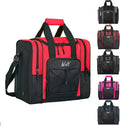 WOLT Bowling Ball Bag for Single Ball - Bowling Ball Tote Bag with Padded Ball Holder, 2 Pockets fit Bowling Shoes Up to Mens Size 14 and Accessories