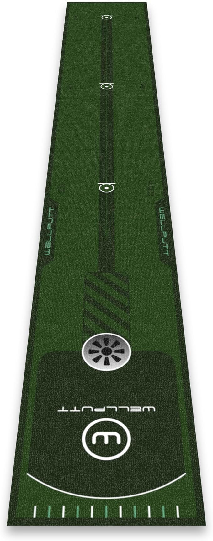 WELLPUTT - Golf Putting Training Mat - 8ft Essential