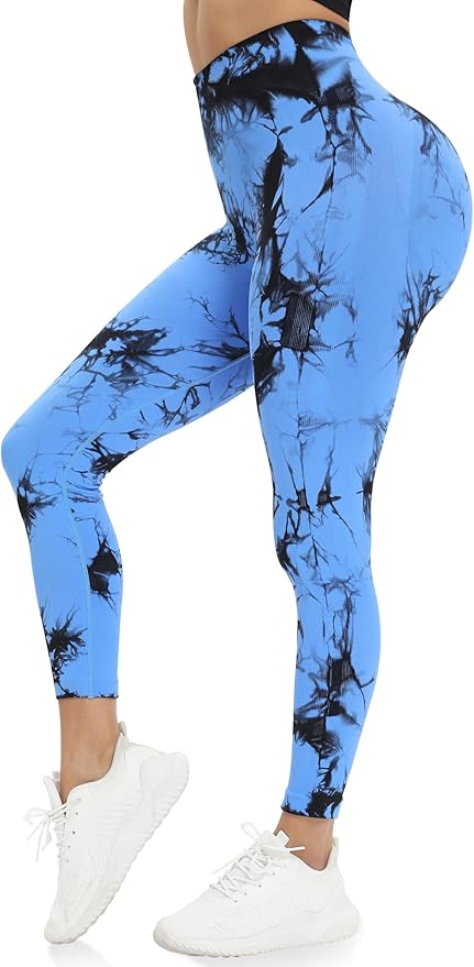 DIBAOLONG Womens High Waist Yoga Pants Cutout Ripped Tummy Control Workout Running Yoga Skinny Leggings-FlexoryFit