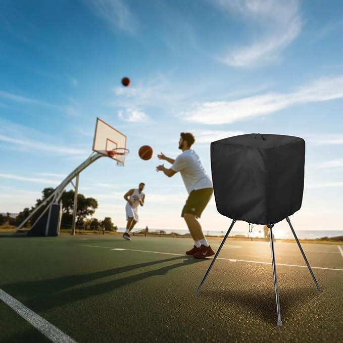 Pitching Machines Cover for Sports Attack Junior Hack Attack Softball Pitching Machine, 600D Waterproof Baseball Pitching Machines Cover, Black