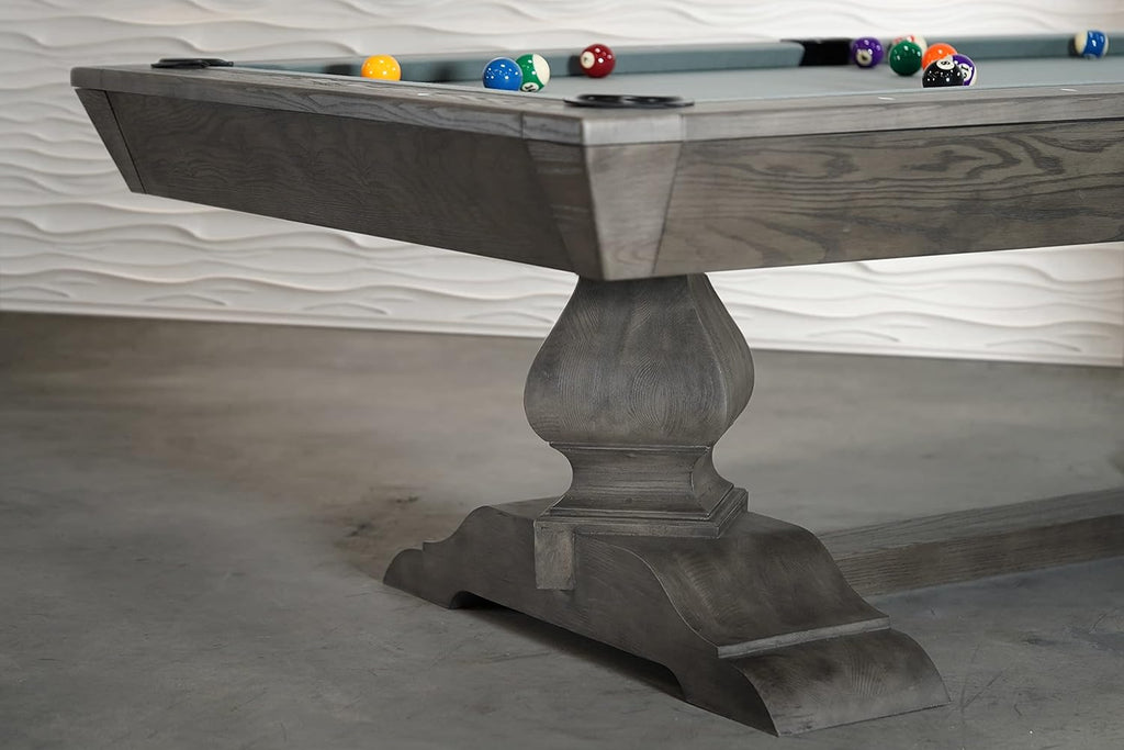 Nixon Billiards - Birdy Slate Billiard Pool Table- Grayson Grey - 7ft and 8ft - Whiteglove
