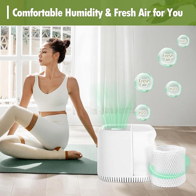 Humidifier Wicking Replacement Filter Compatible with Canopy Bedside and Nursery Humidifiers, Paper Filter, 6-Pack