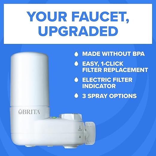Brita Faucet Mount Water Filter System, No-Wait Filtration, Easy Install - Image 3