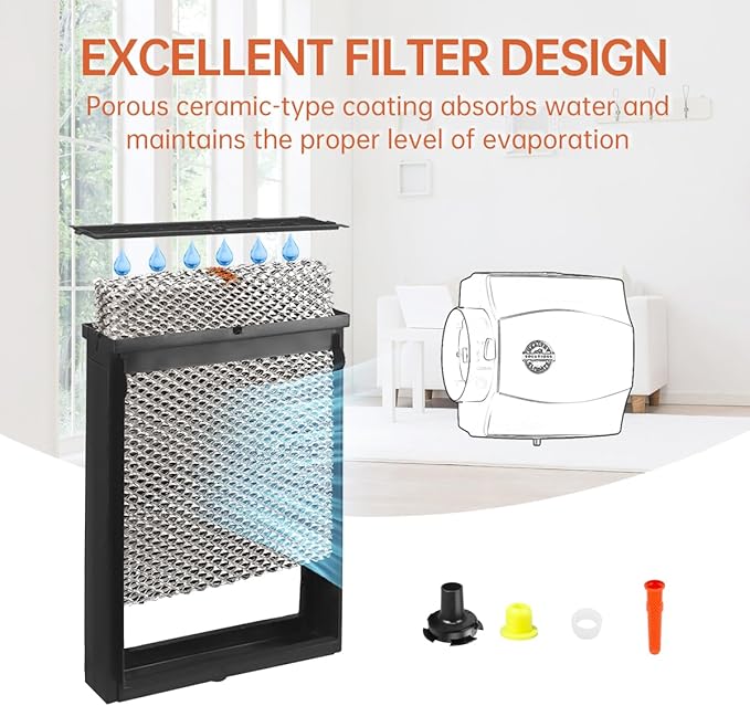 X2661 Humidifier Filter Kit Compatible with HCWB3-17 HCWB3-17A HCWP3-18 HCWP3-18A HCWB2-17 HCWB2-17A HCWP2-18 HCWP2-18A WB2-17 WB2-17A WP2-18 WP2-18A