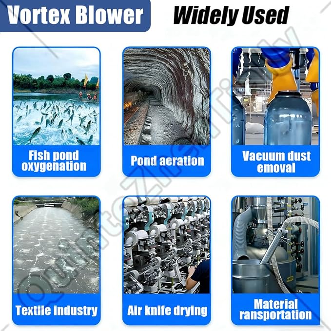 Vortex Ring Regenerative Blower, Single Phase High-Pressure Industrial Vacuum - Image 6