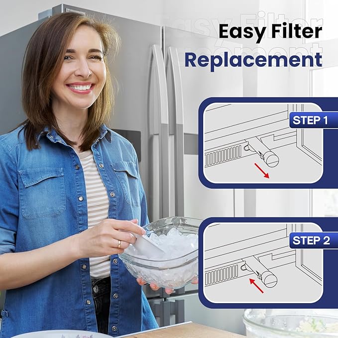 RFC6600A Refrigerator Water Filter Compatible with EDR3RXD1, Everydrop Filter 3, 4396841, 4396710, Kenmore 46-9083, 46-9030, 9030, 9083, KAD3RXD1, WHR3RXD1, 4PACK