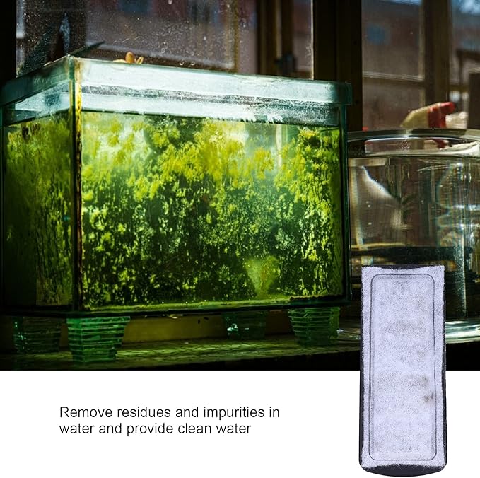 Jeanoko jbj Rimless Desktop Aquarium Filter Cartridge asin Fish Filter cartridges 17¡Á14¡Á4 6pcs Aquarium Filter Cotton Replacement wallmounted Filter Accessory for Fish