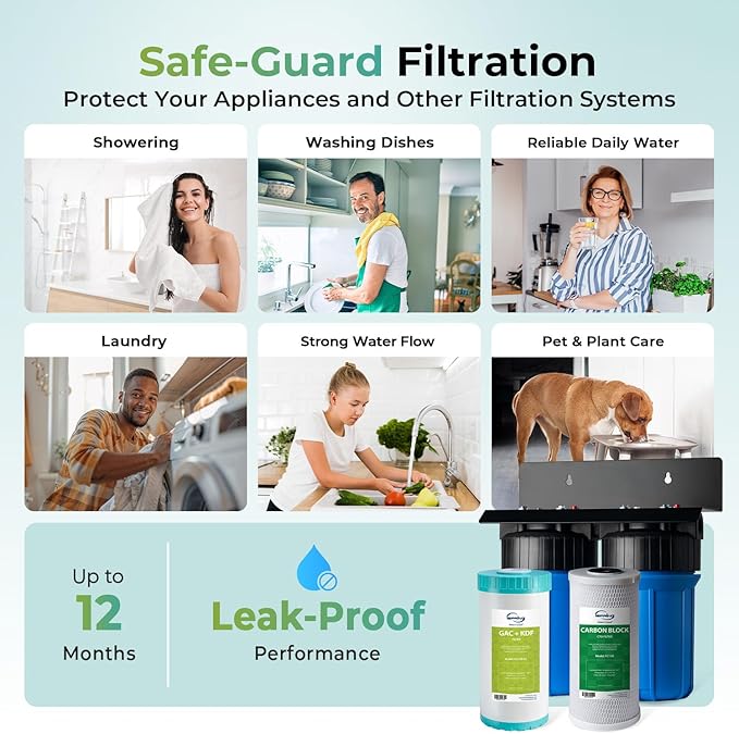 iSpring Heavy Metal Whole House Water Filter System, Sediment & Odor, 5-Layer - Image 5