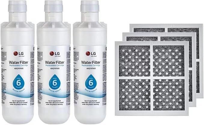 LG LT1000P3 & LT120F 3-Pack Bundle | Replacement Refrigerator Water & Air by LGElectronics