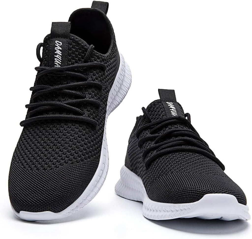 FUJEAK Men Running Shoes Men Casual Breathable Walking Shoes Sport Athletic Sneakers Gym Tennis Slip On Comfortable Lightweight Shoes