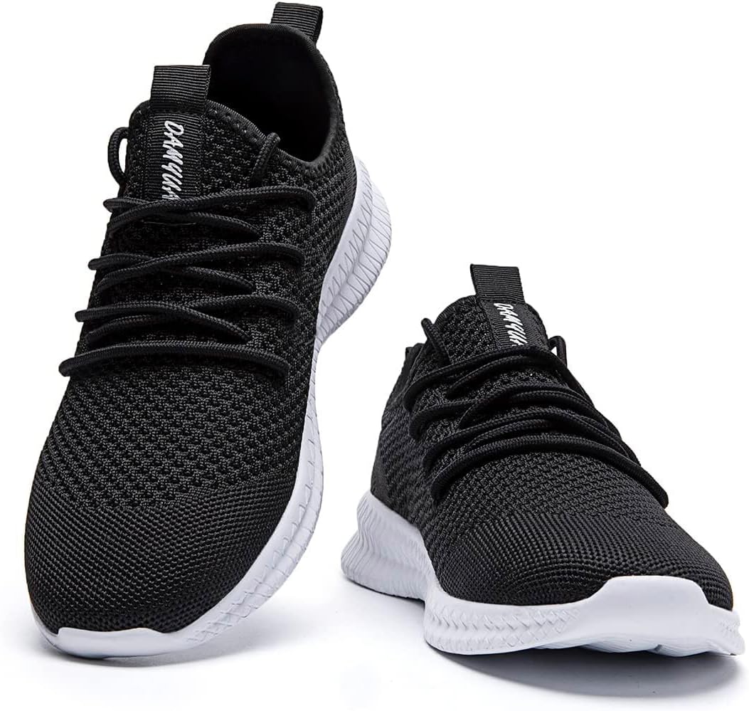 FUJEAK Men Running Shoes Men Casual Breathable Walking Shoes Sport Athletic Sneakers Gym Tennis Slip On Comfortable Lightweight Shoes