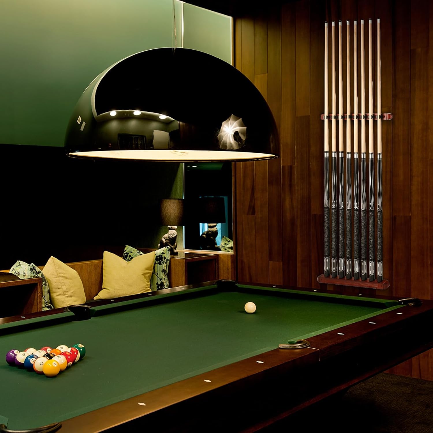 Pool Stick Holder - Wall Mounted with 6/8 Stick Capacity