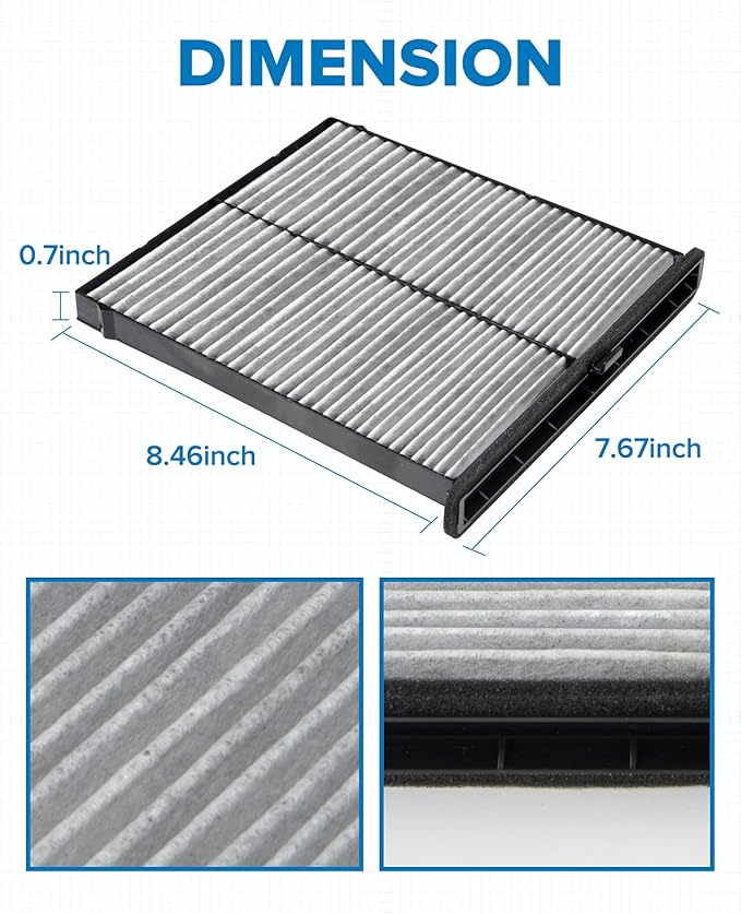 PHILTOP Cabin Air Filter, CF11811 Cabin Filter Replacement for Mazda3 (2014-2018), Mazda6 (2014-2021), CX5(2013-2021)