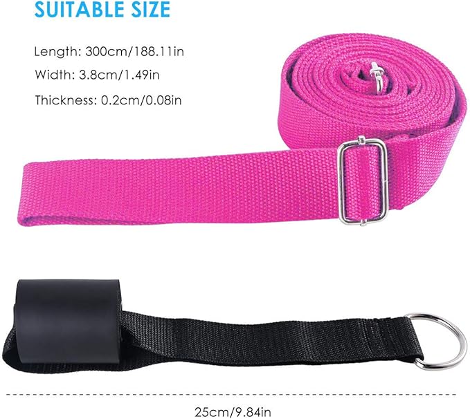 Leg Stretcher, Door Flexibility & Stretching Leg Strap - Great for Ballet Cheer Dance Gymnastics or Any Sport Leg Stretcher Door Flexibility Trainer Premium Stretching Equipment-FlexoryFit