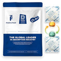 Dry & Dry 50 Gram [50 Packets] Orange Indicating Silica Gel Packets Desiccants - Food Safe Silica Packs, Silica Gel, Silica Packets, Desiccant Packs for Food Storage