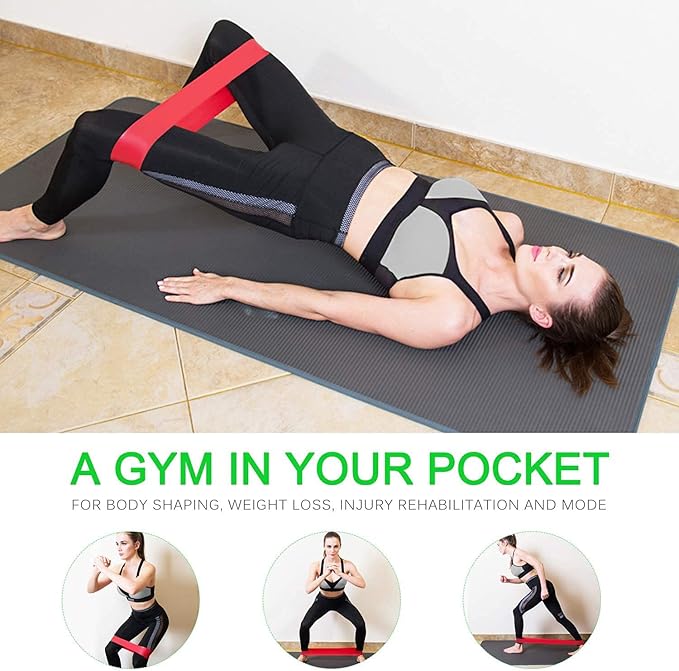 Resistance Bands Set, Workout Bands with Handles, Door Anchor, Ankle Straps and Carry Bag, Exercise Bands for Shape Body and Home Workouts-FlexoryFit