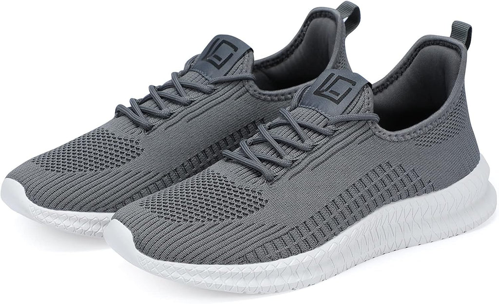 LCGJR Men's Running Shoes Ultra Lightweight Breathable Comfortable Walking Shoes Casual Fashion Sneakers Mesh Workout Shoes