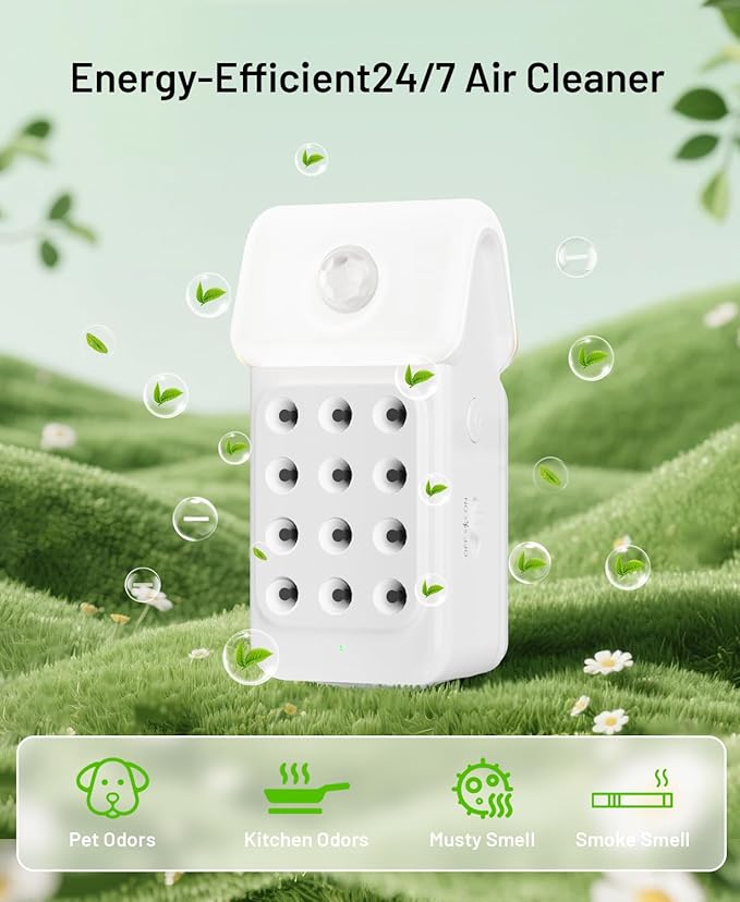 ySky Plug In Air Purifier for Home(3Packs), Negative Ion Air purifiers with LED Motion Sensor Night Light,Quiet Mini Air Ionizers for home,Bathroom,Bedroom,Portable Air ionizer for Odor,Pet smell