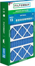 Filterbuy 17x26x4 Air Filter MERV 13 Optimal Defense (1-Pack), Pleated HVAC AC Furnace Air Filters Replacement for Lennox (Actual Size: 16.56 x 25.94 x 4.13 Inches)