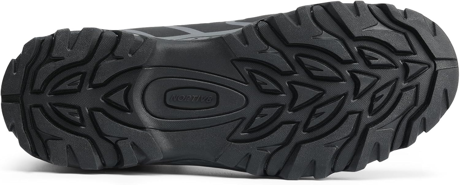 NORTIV 8 Men's Ankle High Waterproof Hiking Boots Outdoor Lightweight Shoes Trekking Trails Armadillo