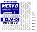 Filter King 20x20x2 Air Filter | 6-PACK | MERV 8 HVAC Pleated A/C Furnace by FilterKing