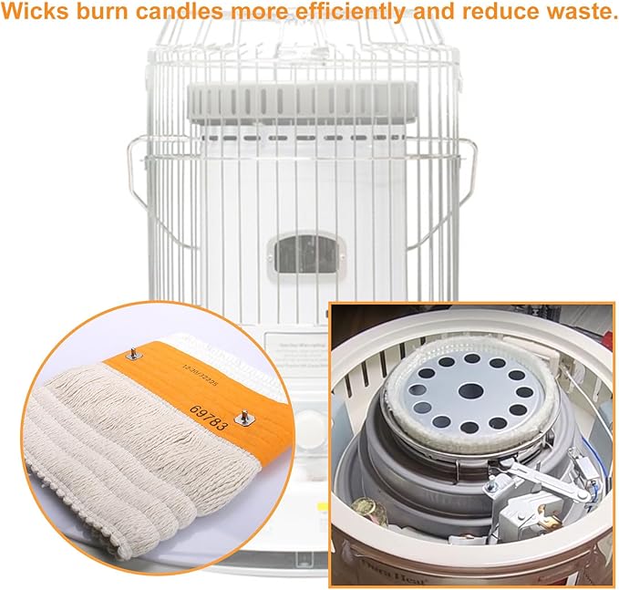 32225 Kerosene Wicks for Kero World KW-24C, DuraHeat DH-2300, Dyna-GLO CV-2300 & RMC-95C, Envirotemp Keroheat CV-2300, Kerosene Heater Replacement Wicks