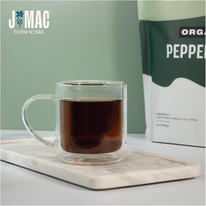 J Mac Botanicals Organic Peppermint Leaf Tea-FlexoryFit