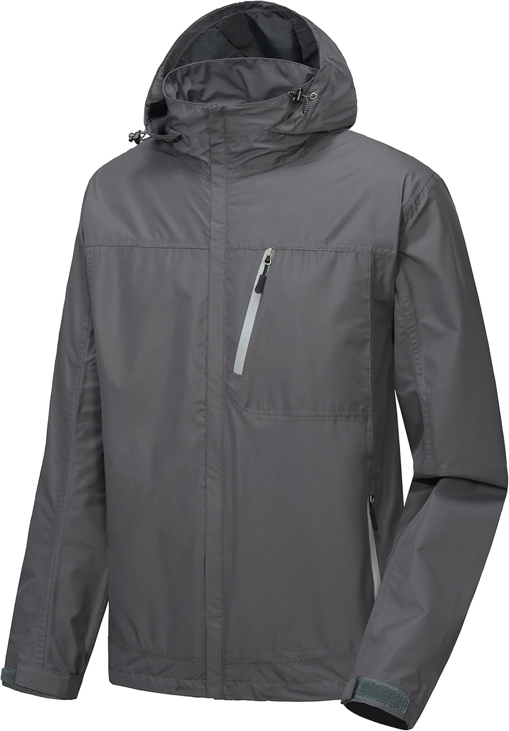 Little Donkey Andy Men's Waterproof Rain Jacket Outdoor Lightweight Hooded Raincoat for Hiking Golf Travel Fishing