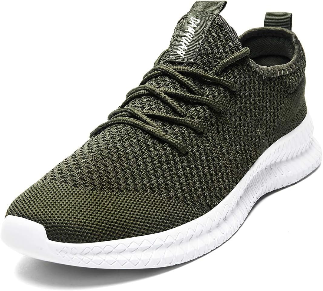 FUJEAK Men Running Shoes Men Casual Breathable Walking Shoes Sport Athletic Sneakers Gym Tennis Slip On Comfortable Lightweight Shoes