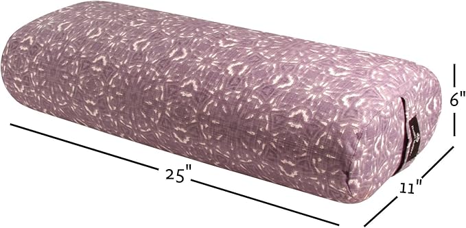 Hugger Mugger Standard Yoga Bolster - Firm, Supportive, Handmade, Durable-FlexoryFit