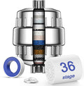 VOXON 36-Stage Shower Filter, 99.99% Removal for Chlorine, Fluoride, Heavy Metals, Shower Head Filter for Hard Water Reduces Dry Itchy Skin Dandruff Eczema Improves Skin Hair