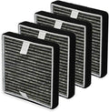 PUREBURG FRF105 Replacement Filters Compatible with Febreze OdorGrab FHT150W Air Cleaner T Filter,4-Pack HEPA Activated Carbon Odor Reducer Air Clean
