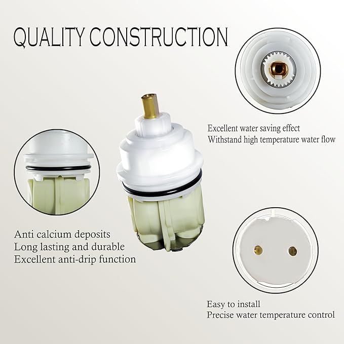 ALITZ RP32104 Shower Cartridge Replacement for Delta Monitor 1700 Series (1998–2005), Upgraded Brass Stem, Fix Leaks & Restore Pressure, Compatible with Delta Tub/Shower Faucets