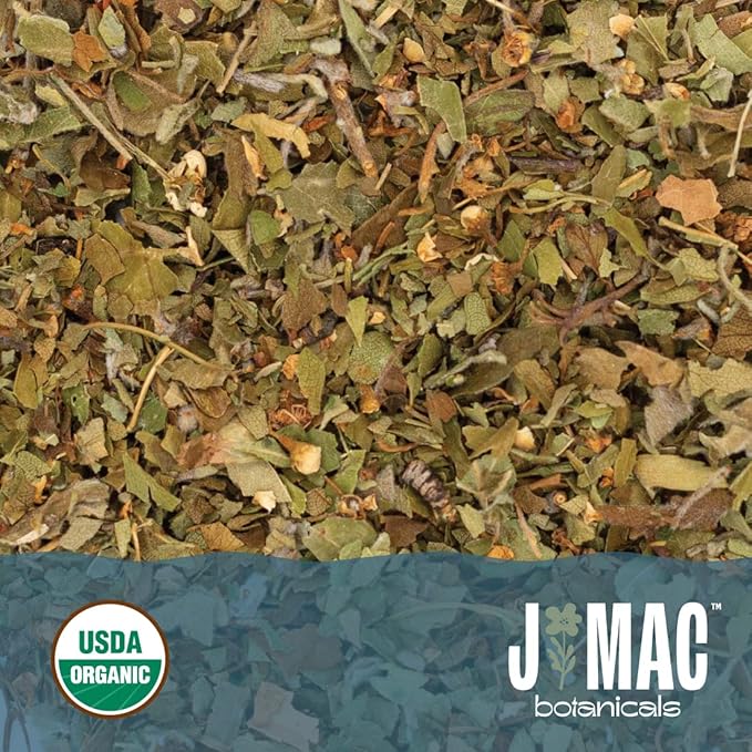 J MAC BOTANICALS Organic Hawthorn Leaf and Flower (16 oz) Dried Hawthorne leaves-FlexoryFit