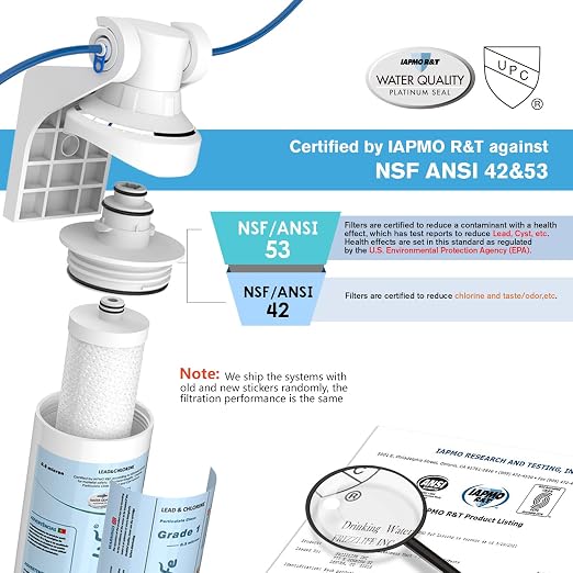 Frizzlife Under Sink Water Filter-NSF/ANSI 53&42 Certified Drinking Water - Image 2